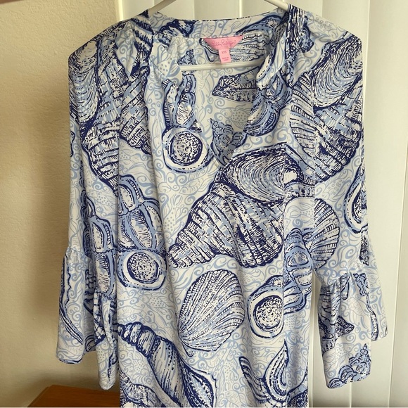 Lilly Pulitzer Matilda Silk Top Stuffed Shells Size XXS - Picture 5 of 16